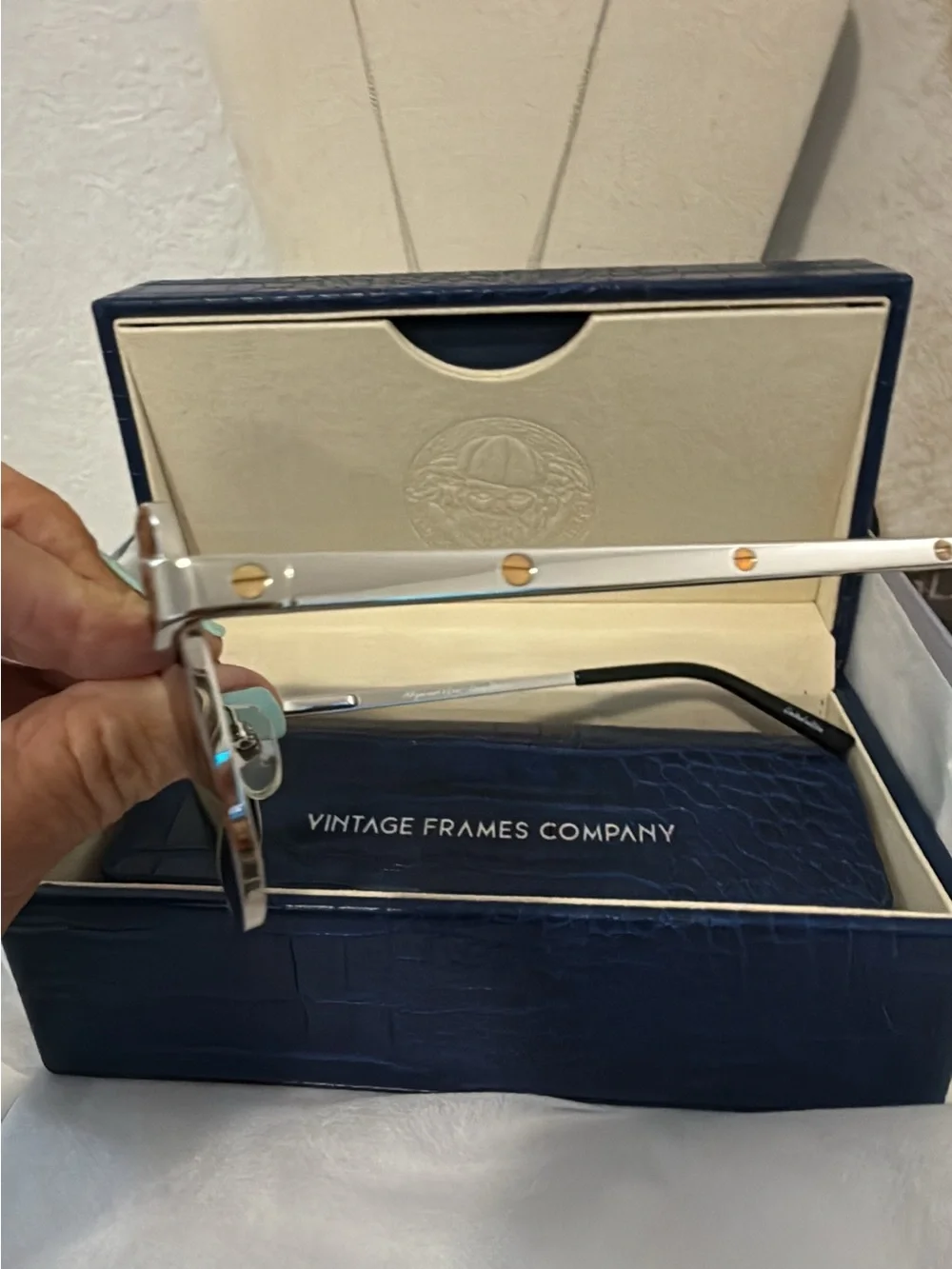 Vintage Frames Company SOUTH WEST LOVE COLLECTION 24KT TWO-TONE WHITE GOLD